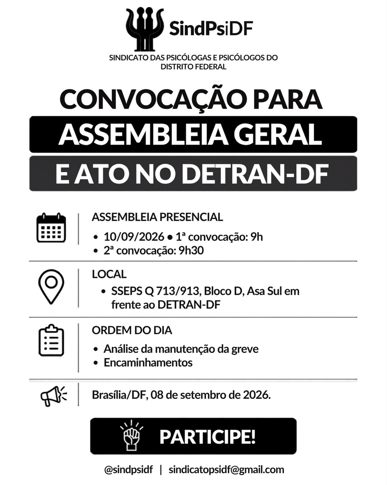 Assembleia Geral discute a manutenção da greve